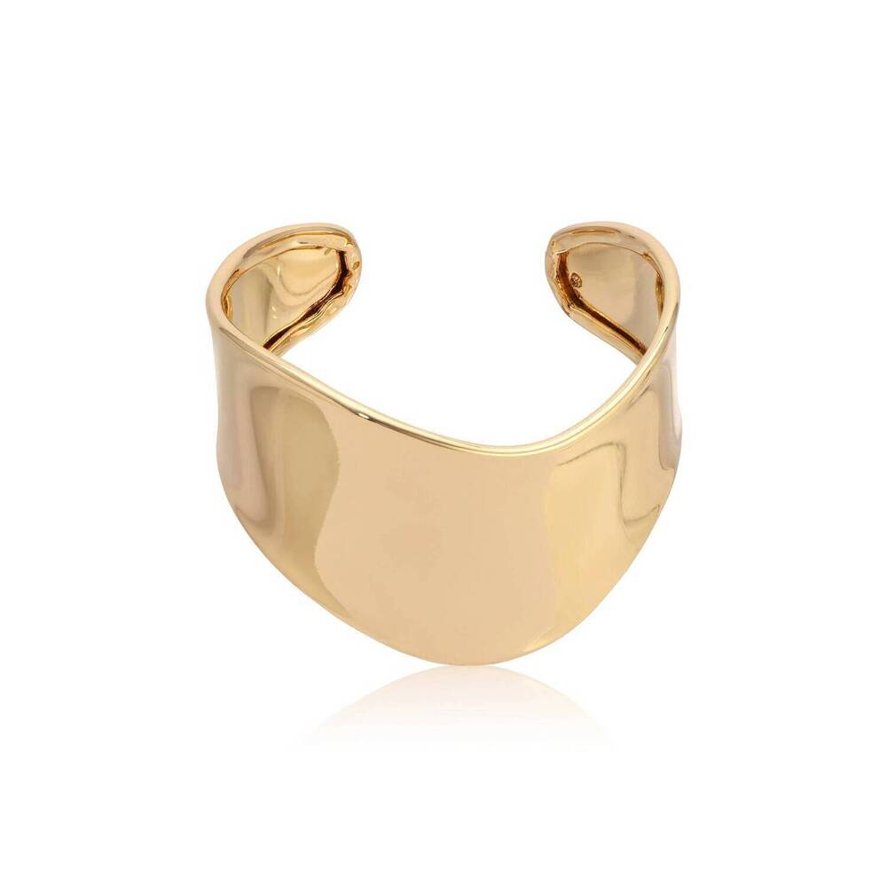 NEW ETTIKA women's smooth cuff bracelet in gold